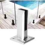 Eosnow escaliers debout de plancher d'acier inoxydable balcon piscine verre spigots balustrade garde ...