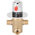 Eosnow - g1 / 2in 3 voies en laiton thermostatique mitigeur robinet température mélangeur vanne de contrle ... Eosnow - g1 / 2in 3 voies en laiton thermostatique mitigeur robinet température mélangeur vanne de contrle ...