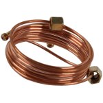 Eosnow kit de tubes de jauge de pression d'huile m�canique, installation en cuivre de 72 pouces avec ...