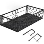 Eosnow - support de fleurs de balcon suspendu pour pot de fleurs, cl�ture en fer forg�, rebord de fen�tre ...