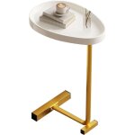Eosnow - table d'appoint en forme de c, petit uf ovale, bout de canap�, table basse qui glisse dessous ...