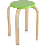 Eosnow - tabouret empilable antidrapant en bois courb, couleur bonbon, meubles de maison, dcor de ...