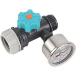 Eosnow valve de r�gulateur de pression d'eau r�glable g3 / 4 pouces, avec manom�tre, contrleur d'irrigation ...