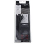 Erard - chargeur 4 usb sur secteur 230v - 4. 4a max. - 1m - 728904