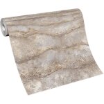 Erismann - bricoflor papier peint trompe l'oeil beige tapisserie imitation pierre et brique pour bureau, ...