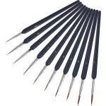 Ersandy - 10pcs dtail pinceaux peinture acrylique - pinceau fin peinture, pinceau figurine, pinceaux ...