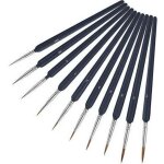 Ersandy - 10pcs d�tail pinceaux peinture acrylique - pinceau fin peinture, pinceau figurine, pinceaux ...