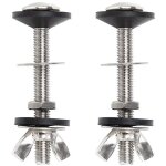 Ersandy - lot de 2 boulons de réservoir de toilettes à cuvette - kit de fixation universel en acier inoxydable ... Ersandy - lot de 2 boulons de réservoir de toilettes à cuvette - kit de fixation universel en acier inoxydable ...