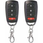 Ersandy - lot de 2 universel porte de garage clonage cl� fob t�l�commande 433 mhz 4 bouton cloner pour ...