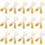 30 pinceaux  poils plats avec manche en bois pinceaux peinture bois pinceaux peinture  pinceaux pour ...