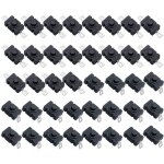 Lot de 40 interrupteur � bouton poussoir autobloquant, kan - 28 mini interrupteur lampe de poche (20 ...