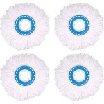 4pcs têtes microfibre balai, tête de vadrouille rechange rond têtes mop rotation à 360 pour nettoyage ... 4pcs têtes microfibre balai, tête de vadrouille rechange rond têtes mop rotation à 360 pour nettoyage ...