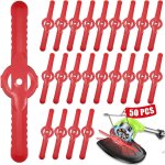 50 lames de coupe - herbe en plastique, 135 mm lames de rechange pour tondeuse � gazon sans fil, lames ...
