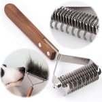 Ersandy - coat king brosse chiens et chats, peigne de toilettage pour animaux domestiques r�teau de d�m�lage ...