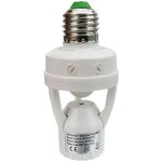 Douille avec dtecteur de mouvement pir ampoules avec culot e27 pour une utilisation en intrieur avec ...