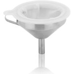 Ersandy - entonnoir de cuisine en acier inoxydable de 12, 7 cm de qualit alimentaire avec filtre amovible ...