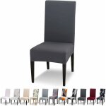 Housse de chaise extensible lot de 6 housse de chaise salle � manger universel lavable moderne couvre ...