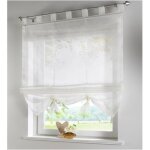 Ersandy - interieur de fenetre voile rideau de cuisine salon hauteur 155cm beige largeur 80cm