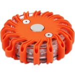 Ersandy - lampe de signalisation routi�re � led de s�curit� aozbz avec 9 modes de clignotement pour voitures, ...