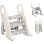 Ersandy - marche pied pliable pour enfant, marchepied 3 marches pour b�b�, marchepieds hauteur r�glable ...
