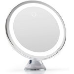 Ersandy - miroir grossissant 10x lumineux led avec forte ventouse, usb ou batterie - miroir maquillage ...