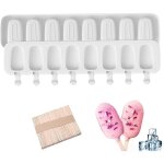 Ersandy - moules � glace silicone, moule magnum cake, 2pcs + 50pcs baton de glace, glace maison popsicle, ...