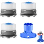 Ersandy - mousseur robinet m18, 5, 3 pcs insert embout robinet cuisine de filetage externe, economiseur ...