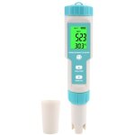 Ph - m�tre, 7 en 1 salinit� / ph / sg / tds / ec / orp / tempm�tre, testeur de moniteur de qualit� de ...