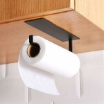 Porte rouleau papier cuisine, porte - rouleau de papier 304 en acier inoxydable, sans percage sur mur ...