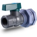 Ersandy - rain barrel faucet kit 3 / 4 inch rain barrel valve with bulkhead fitting adapter for aquariums, ...