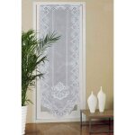 Ersandy - rideau de porte en dentelle, 60cm x 180cm rideaux en voile de fen�tre semi transparents, rideau ...