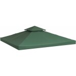 Ersandy - toile de rechange pour pavillon tonnelle tente 3 x 3 m vert fonc