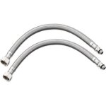 Ersandy - tuyau de cuisine flexible 60 cm lot de 2 tubes de raccordement standards g3 / 8 x m10 x 60 ...