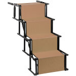 Escalier pour chien - escalier � 4 marches pour animaux de compagnie - rampe d'acc�s amovible et pliable ...