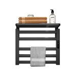Sche serviettes lectrique, 50x50cm petit 100w porte serviettes lectrique economie d'nergie avec minuterie, ...