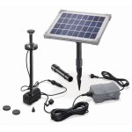 Kit pompe solaire bassin avec batterie et led 160l - 5w Kit pompe solaire bassin avec batterie et led 160l - 5w