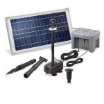 Kit pompe solaire fountain pro avec système batterie 12v et led, 500 l / h - 15 w Kit pompe solaire fountain pro avec système batterie 12v et led, 500 l / h - 15 w