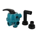 Espa - vanne piscine multivoie - kit vanne aries - libra 6 lt - 1''1 / 2 + tubes de