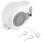 Espace de schage mural  double fil rtractable pour charges lourdes 2 x 13 m