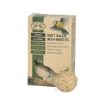 Lot de 6 boules de graisse avec insectes pour oiseaux