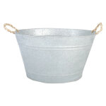 Esschert design - jardinière bassine en zinc patiné Esschert design - jardinière bassine en zinc patiné