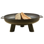 Esschert design - bras�ro rond sur pied en acier 60 cm