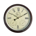 Esschert design - horloge murale avec thermo - hygromètre - l 6, 1 cm x l 38, 3 cm x h 38, 5 cm - chiffres ... Esschert design - horloge murale avec thermo - hygromètre - l 6, 1 cm x l 38, 3 cm x h 38, 5 cm - chiffres ...