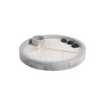 Jardin zen japonais calm rond