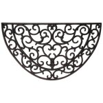 Esschert design - paillasson tapis caoutchouc demi - lune - 68 x 40 cm Esschert design - paillasson tapis caoutchouc demi - lune - 68 x 40 cm