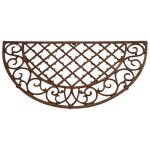 Esschert design - paillasson tapis fonte demi - lune - 67 x 34 cm Esschert design - paillasson tapis fonte demi - lune - 67 x 34 cm