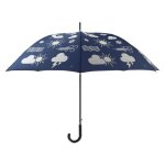 Esschert design - parapluie couleur changeante  imprim mto - bleu - d 120 x h 95 cm - livraison gratuite ...