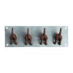 Esschert design - pat�re - 4 chiens - l 7 cm x l 30 cm x h 10 cm - livraison gratuite