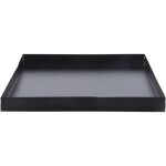 Esschert design ? plateau cendre carr� pour brasero ? m�tal noir ? 32 x 32 cm ? hauteur 3 cm ? protection ...