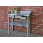 Table de jardinage surleve grise esschert design